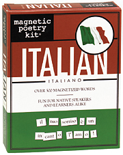 TEACHING/LEARNING TOOLS: Italian Magnetic Poetry Kit