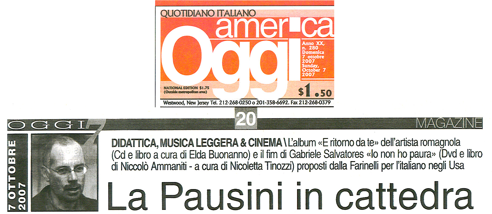 La Pausini in cattedra